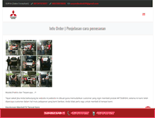 Tablet Screenshot of mitsubishisamarinda.com
